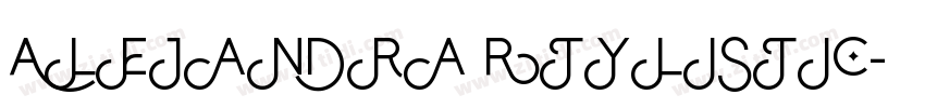 Alejandra Stylistic字体转换